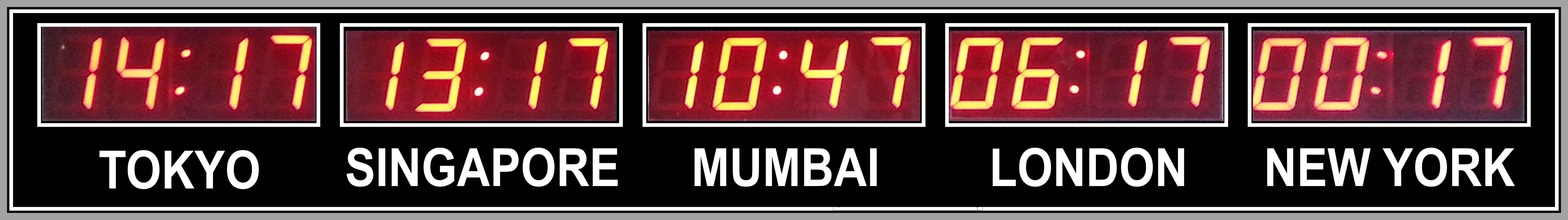 Time Zone Clocks, Time Zone Clock Manufacturers, Mumbai, India